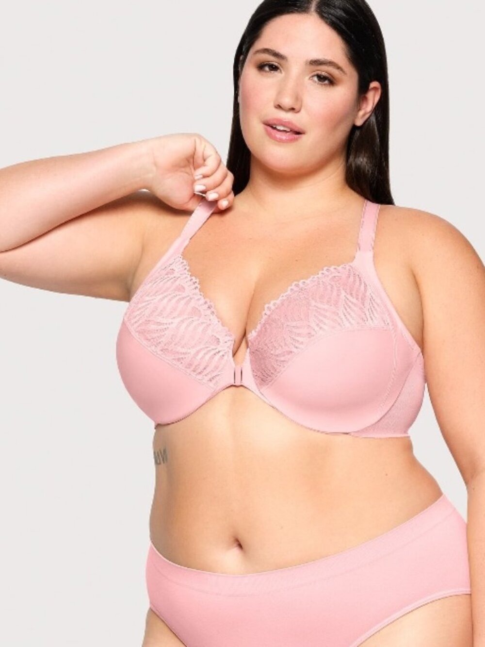 Glamorise Front-Closure T-Back WonderWire Bra Size 38F 1246 NWOT